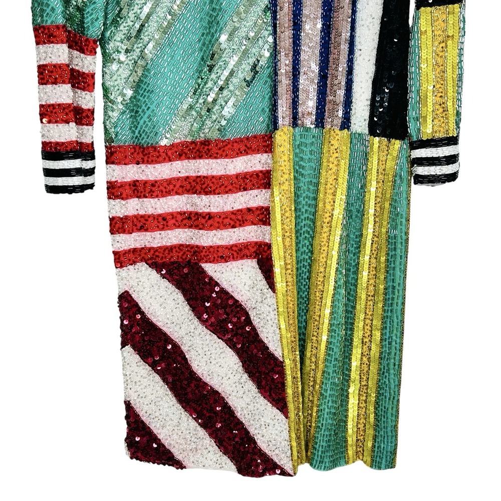 Alice + Olivia Delora Sequin Mini Dress 12 NYE Statement Holiday Party‎ Mod NWT - Picture 5 of 13